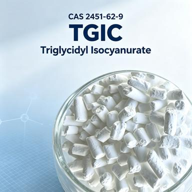 ทาละลายในสารละลายอินทรีย์ สารรักษา Tgic มีความบริสุทธิ์ ≥ 98 เปอร์เซ็นต์ เหมาะสําหรับเทคโนโลยีการเคลือบผง
